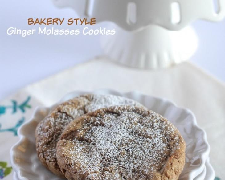 Bakery Style Ginger Molasses Cookies