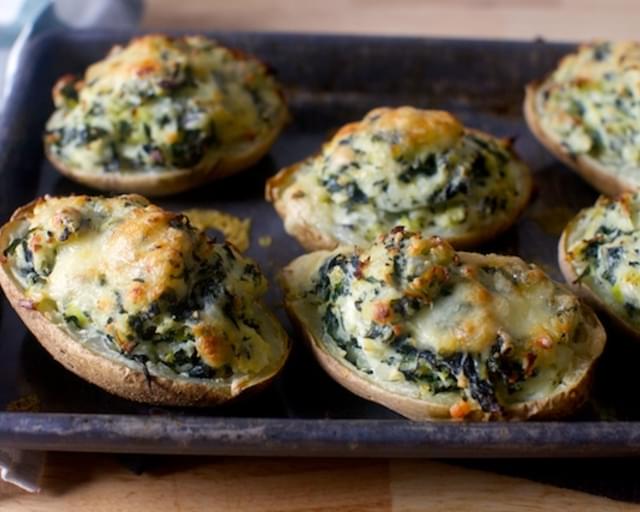 Twice-Baked Potatoes with Kale
