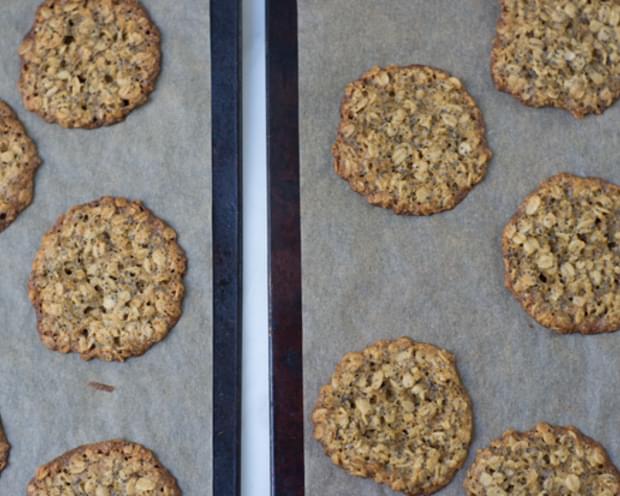 Thinnest Oatmeal Cookies