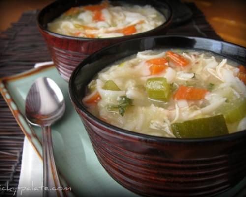 Chunky Chicken Noodle and Vegetable Soup