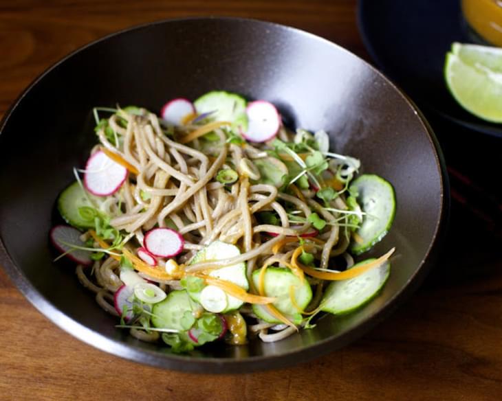 Cold Noodles with Miso, Lime and Ginger