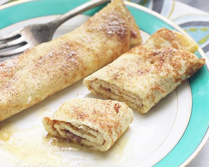 Egg Fast Recipe - Snickerdoodle Crepes (Low Carb)