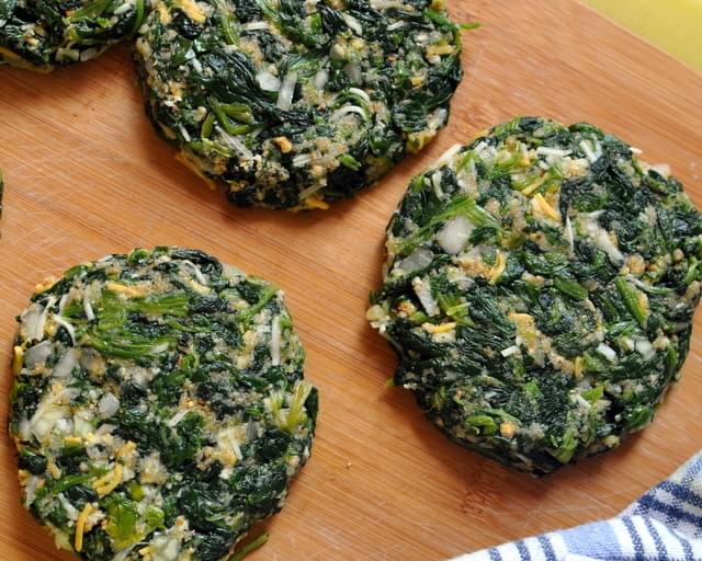 Spinach "burgers"