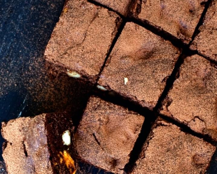 Fudgy Macadamia And Peanut Butter Brownies