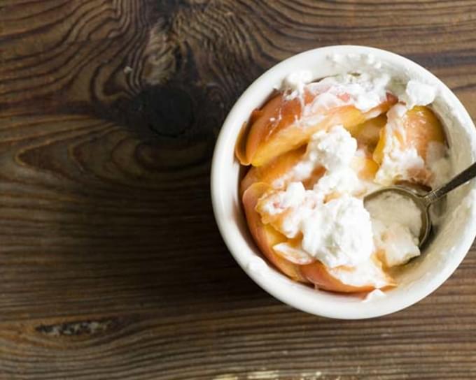 Peaches And Ginger-lime Whipped Cream