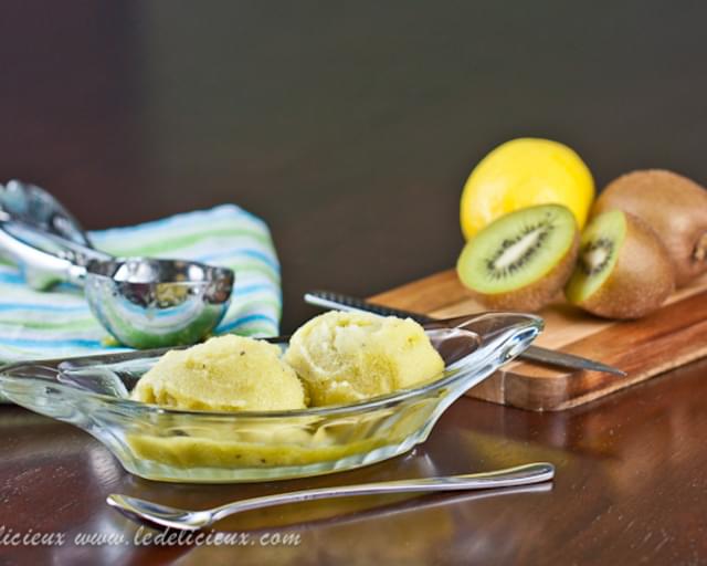 Kiwi Fruit Sorbet Recipe