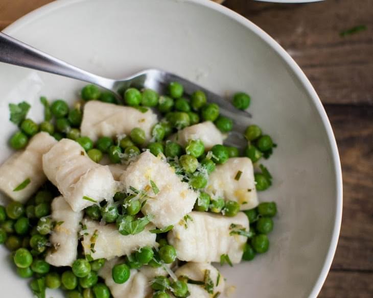 Ricotta Gnocchi with Peas and Herbed-Lemon Butter