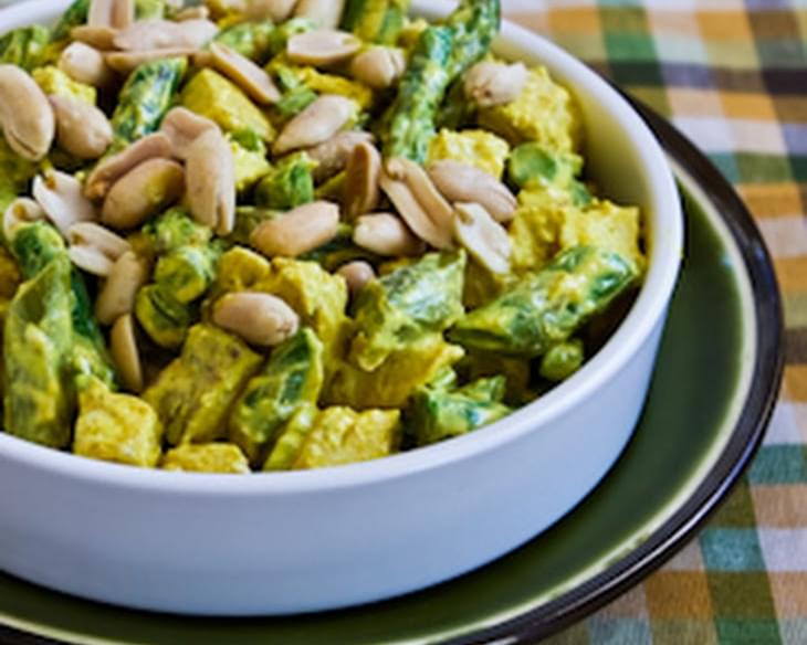 Curried Chicken Salad with Asparagus and Peanuts