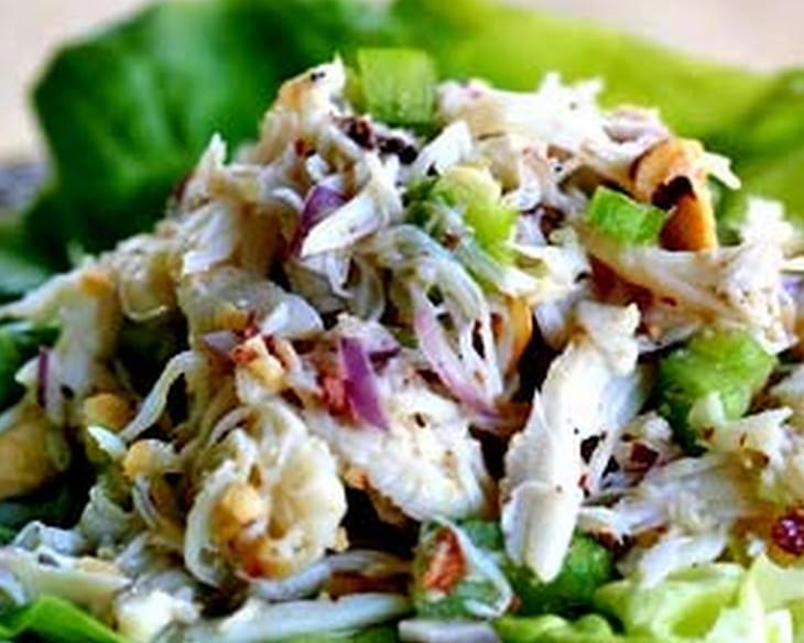 Crab Salad with Pear and Hazelnuts