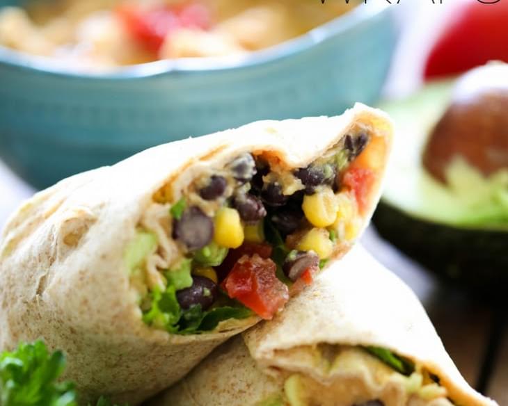 Southwest Hummus Wraps