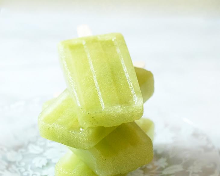 Cucumber Lime Popsicles