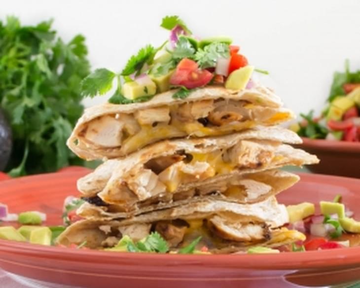 Grilled Honey Lime Chicken Quesadillas