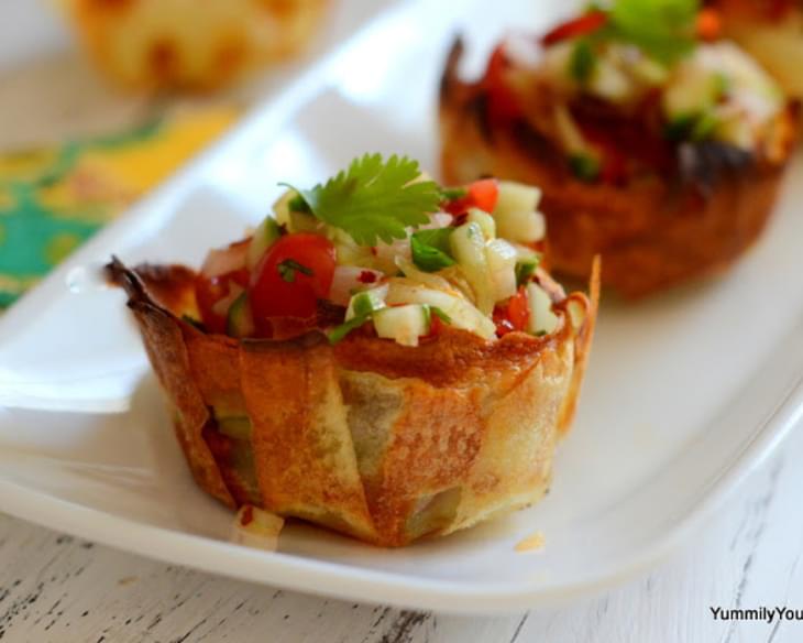 BAKED POTATO CHIP CUPS | HAND-HELD SNACK BITES