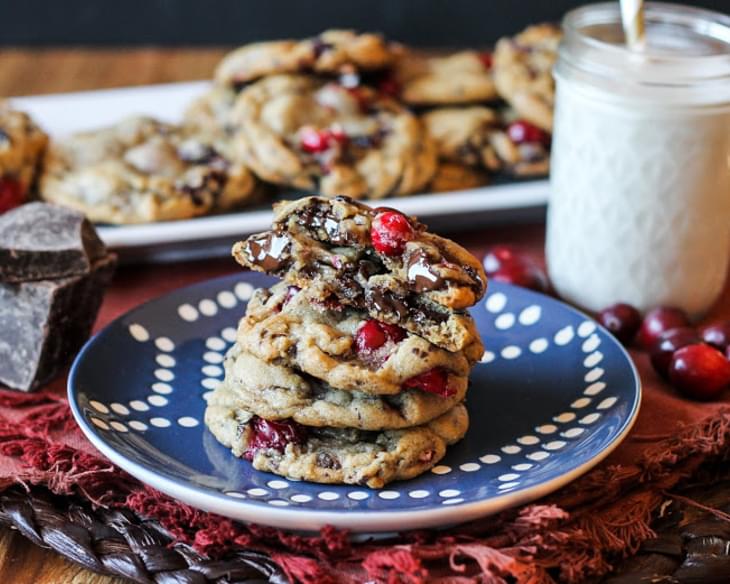 Double Cranberry Chocolate Chunk Cookies