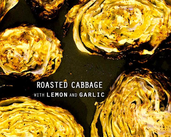 Roasted Cabbage with Lemon and Garlic
