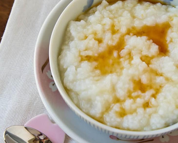 Ginger Honey Okayu (Japanese Rice Porridge)