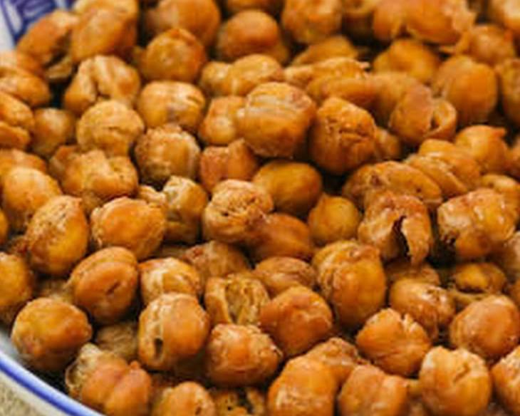 Crispy Roasted Chickpeas (Garbanzo Beans) with Moroccan Spices