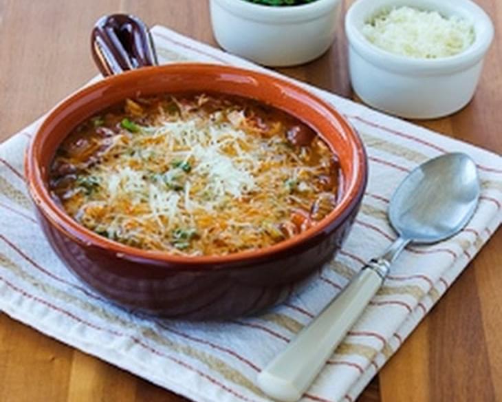 Slow Cooker Vegetarian Pasta e Fagioli Soup Recipe with Whole Wheat Orzo (and the Ninja Cooker!)