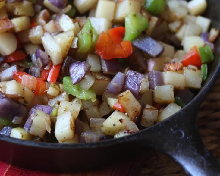 Skillet Potatoes with Peppers and Onions