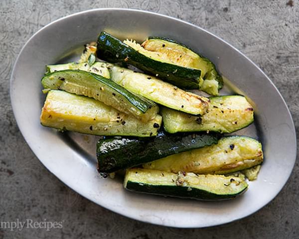 Roasted Zucchini with Garlic