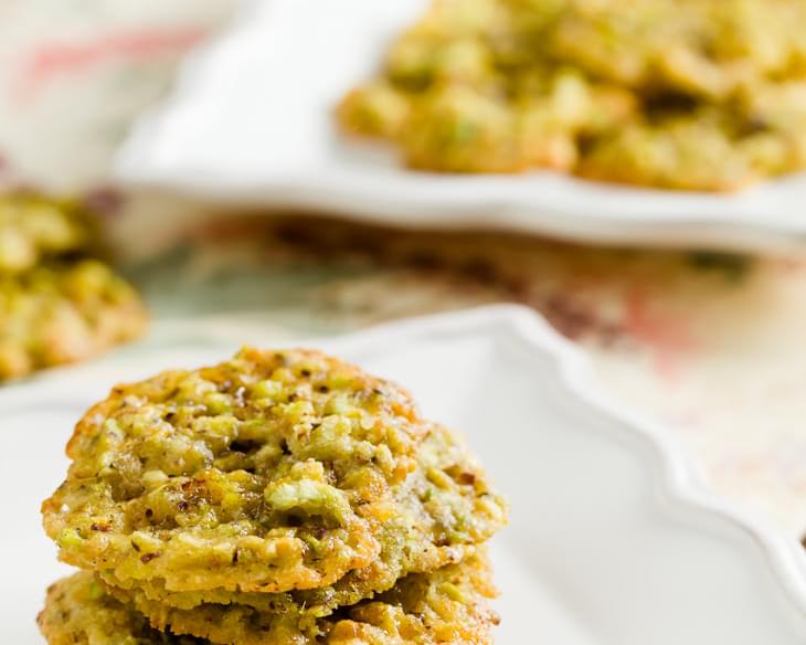 Saffron Pistachio Lace Cookies