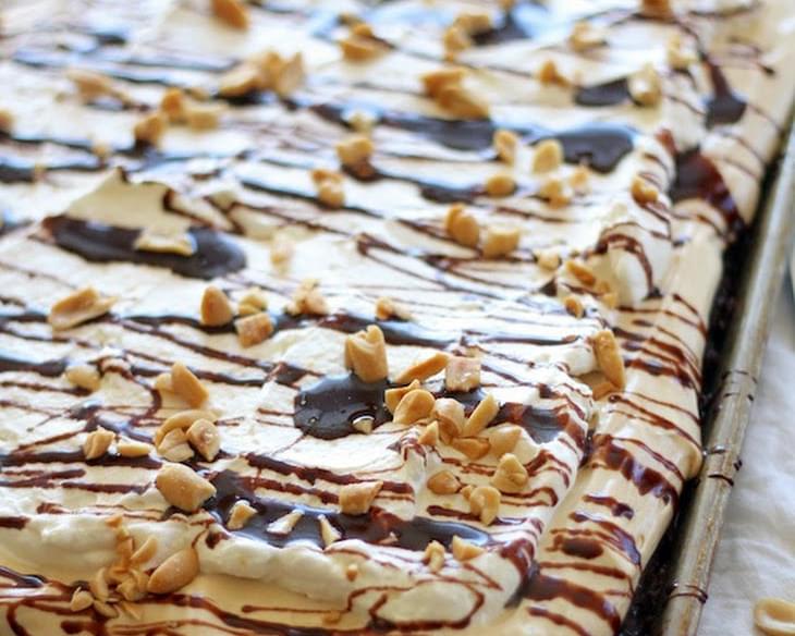 Peanut Butter Pie Sheet Cake