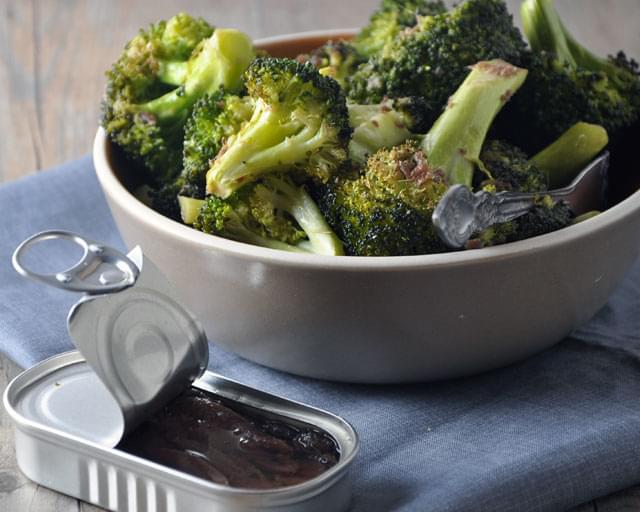 Roasted Broccoli with Anchovy Sauce