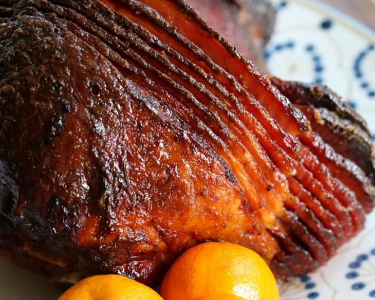 Orange and Brown Sugar-Glazed Ham