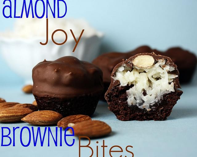 Almond Joy Brownie Bites