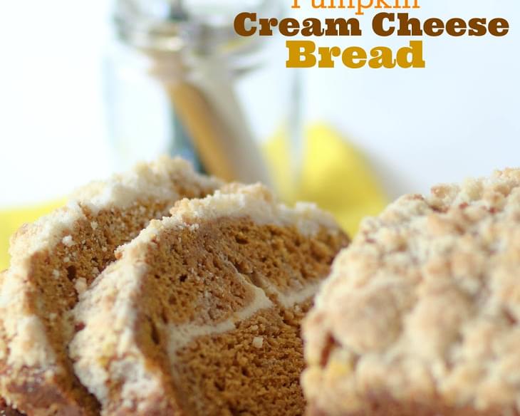 Pumpkin Cream Cheese Bread with Crumb Topping