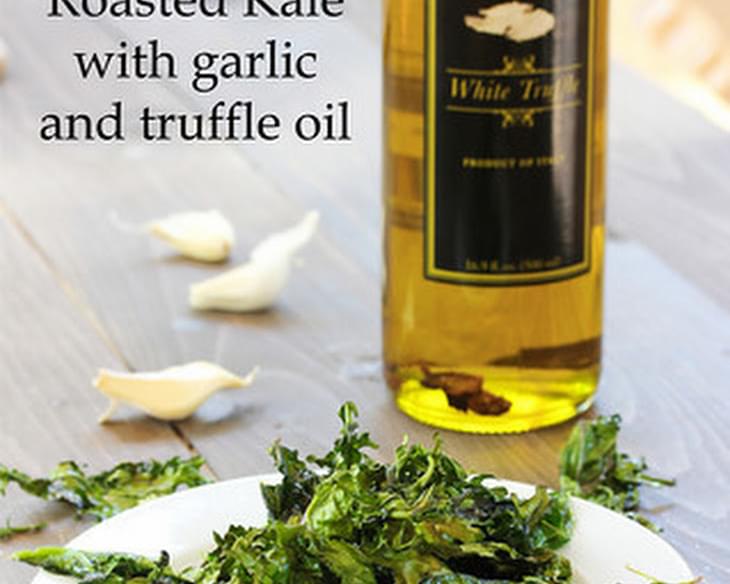 Roasted Kale with Garlic and Truffle Oil