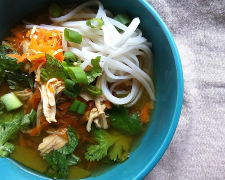 Spicy Asian Chicken and Noodle Soup