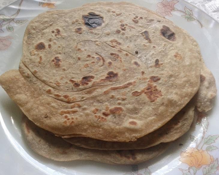 Ajwain Lachha Paratha Recipe - Layered Flatbread with Carom Seeds