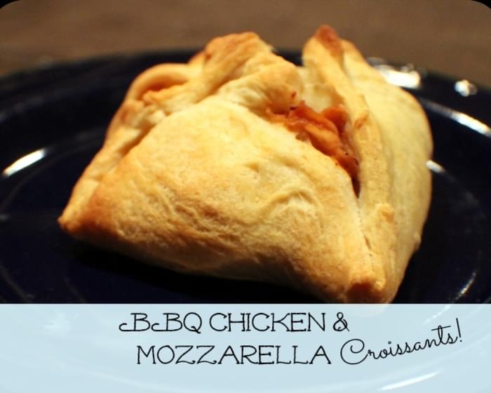 BBQ Chicken & Mozzarella Croissants