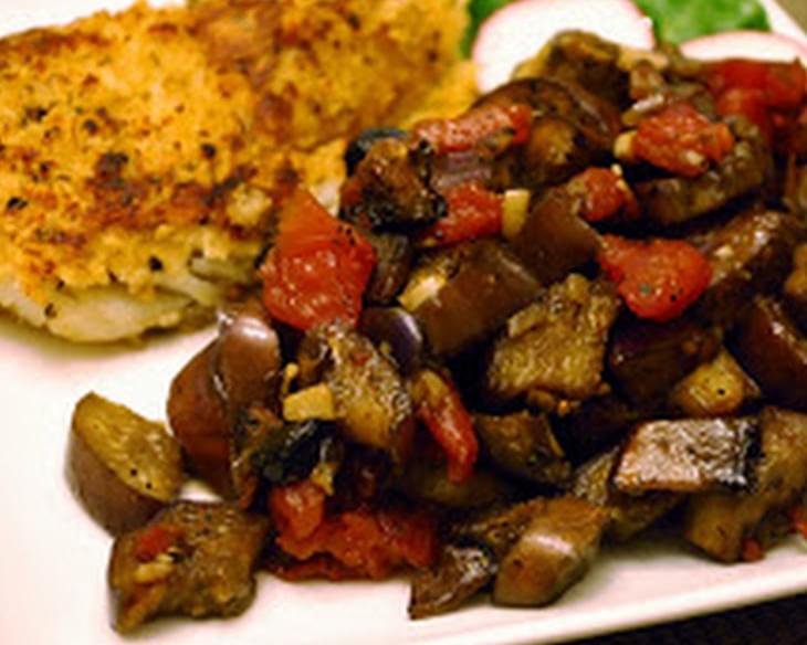 Eggplant and Portobello Saute