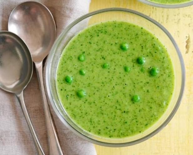 Pea, Watercress And Mint Soup