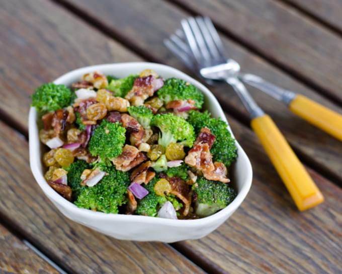 Paleo Broccoli Salad with Bacon