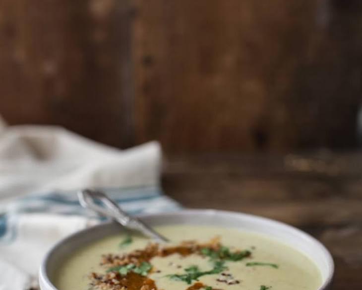 Sweet Corn Soup with Harissa