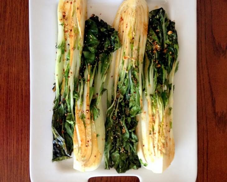 Spicy Roasted Bok Choy