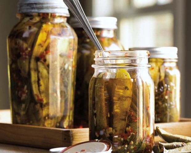 Grilled Sweet & Spicy Pickles