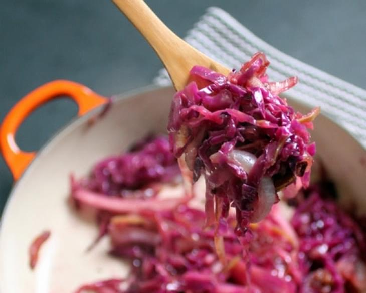 Sautéed Red Cabbage with Onions & Apples