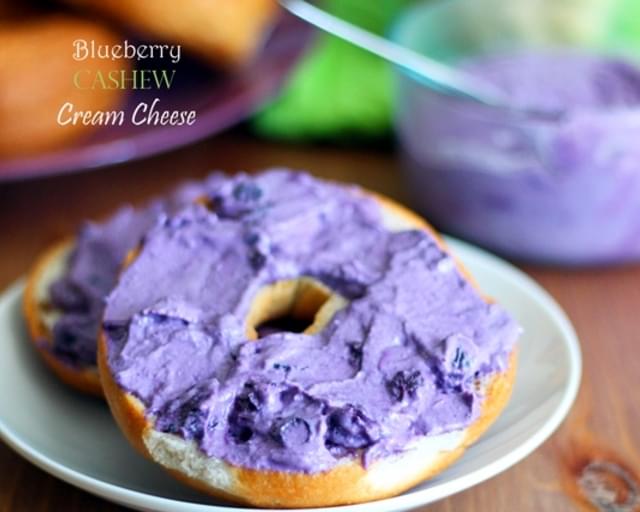 Blueberry Cashew "Cream Cheese"