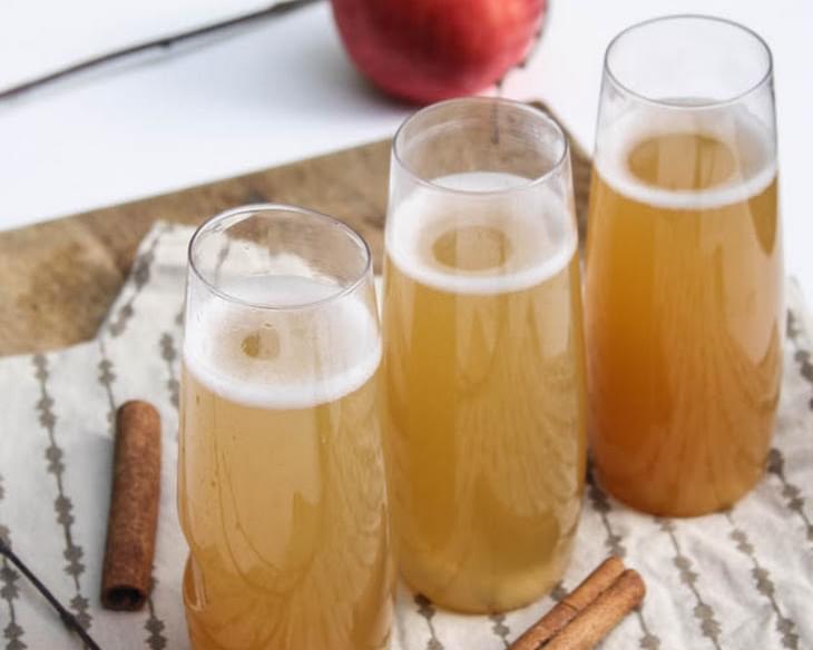 Spiced Apple Cider Champagne Cocktail