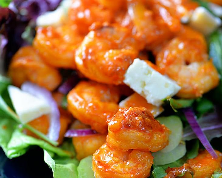 Buffalo Shrimp Salad