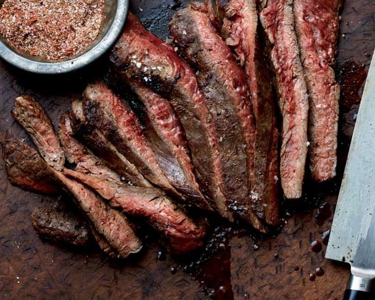 Grilled Flank Steak With Chile Spice Rub