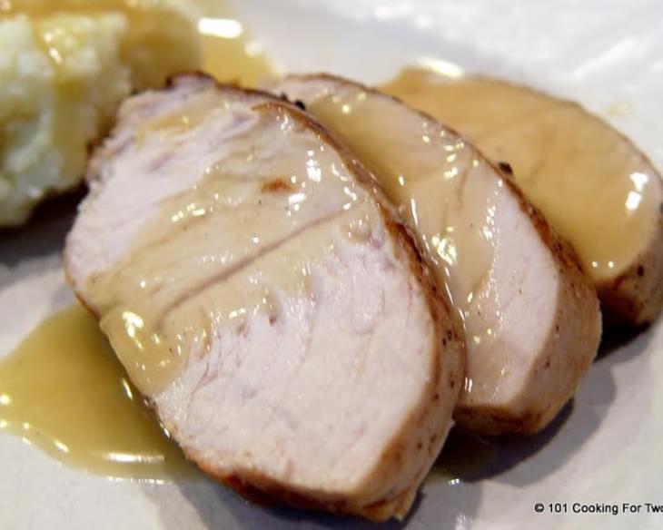 Butter Turkey Tenderloin - Pan Seared Oven Roasted with Gravy