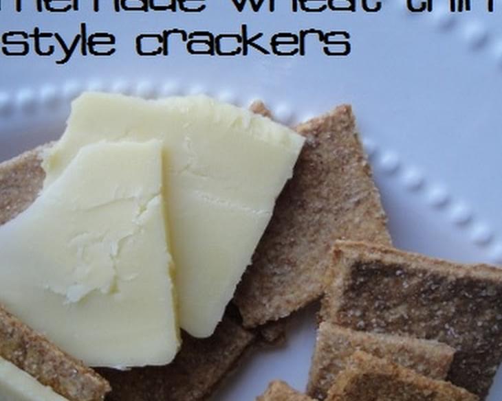 Homemade "Wheat Thins"-Style Crackers