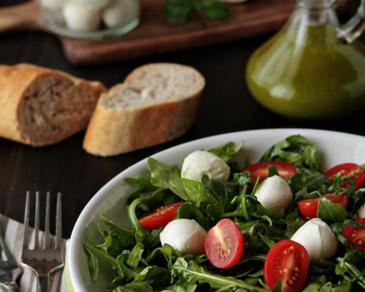 Tomato and Mozzarella Salad with Basil Vinaigrette