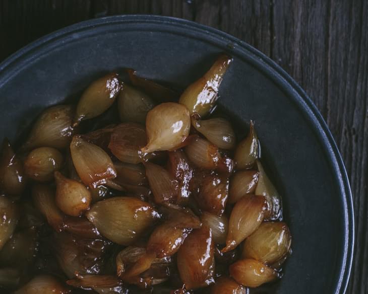 Caramelized Pearl Onions in Honey & Balsamic