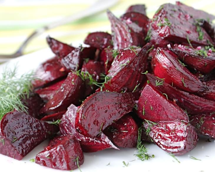 Roasted Beet Wedges with Champagne Vinegar